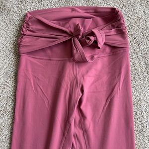 pink lululemon align leggings waist tie size 6